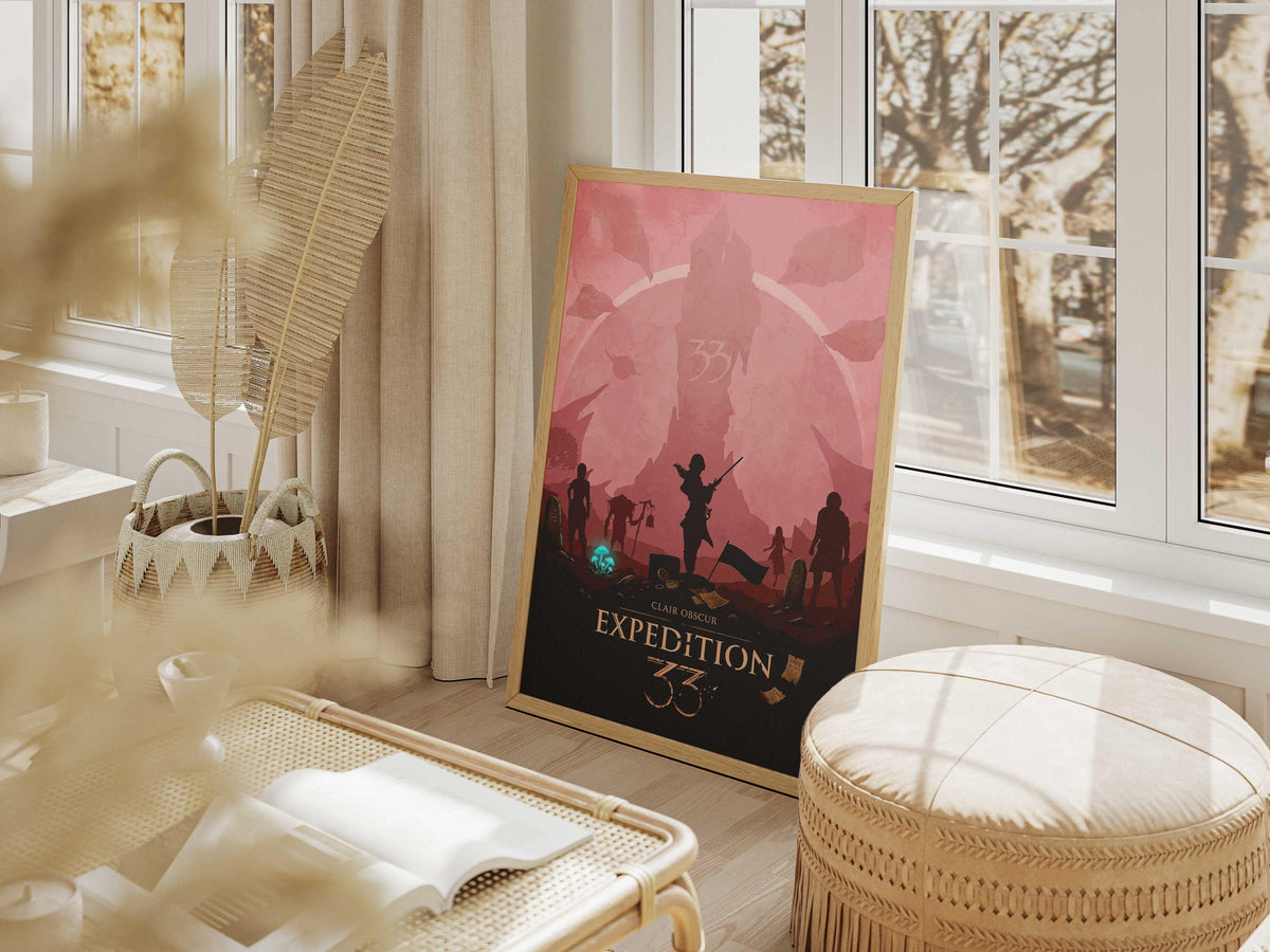 Expedition 33 Video Game Poster – AI Art Print, Gamer Wall DecorGame A4 - A3 Poster