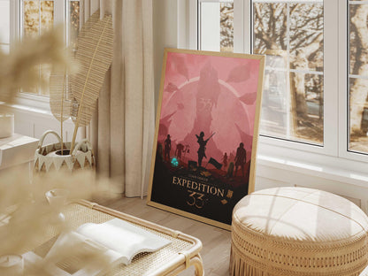 Expedition 33 Video Game Poster – AI Art Print, Gamer Wall DecorGame A4 - A3 Poster
