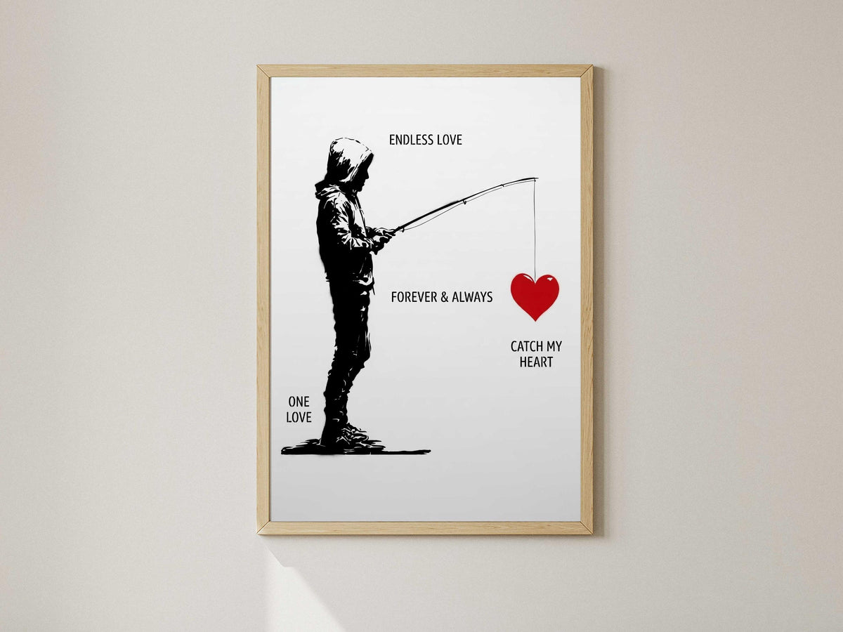 Banksy Endless Love Poster Print – AI Crafted Wall Decor A4 - A3 Poster
