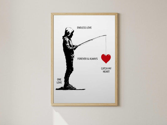 Banksy Endless Love Poster Print – AI Crafted Wall Decor A4 - A3 Poster