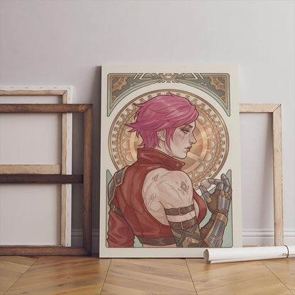 Arcane Vi Video Game Poster – AI Art Print, Gamer Wall Decor (Digital Download)