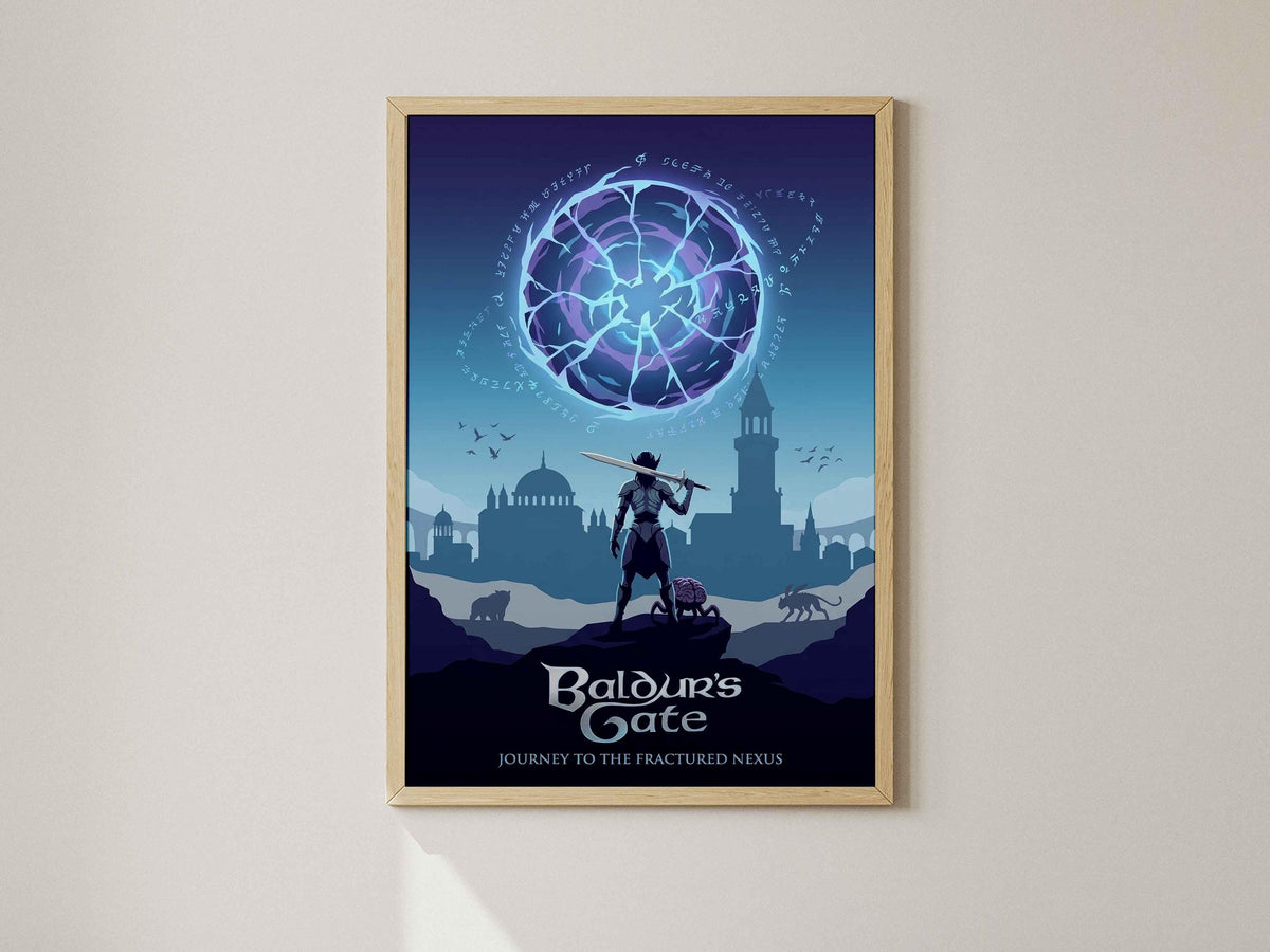 Baldurs Gate 3 Poster, BG3 Wall Art, Astarion Shadowheart Decor