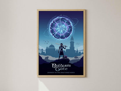 Baldurs Gate 3 Poster, BG3 Wall Art, Astarion Shadowheart Decor