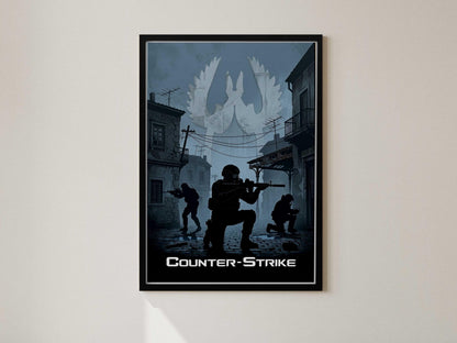 Video Game Wall Decor, Gamer Room Art, CSGO Merchandise, Tactical Shooter Gift