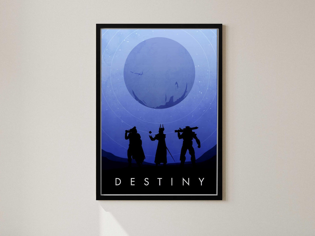 Destiny Poster, Gaming Wall Art, Sci-Fi Wall Decor, Video Game