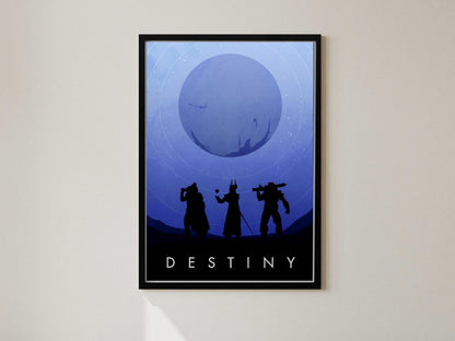 Destiny Poster, Gaming Wall Art, Sci-Fi Wall Decor, Video Game