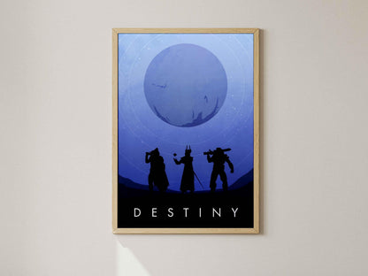 Destiny Poster, Gaming Wall Art, Sci-Fi Wall Decor, Video Game