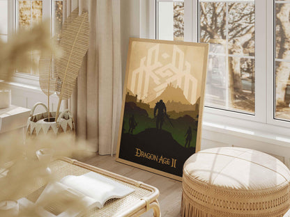 Dragon Age 2 Poster, Gaming Wall Art, RPG Wall Decor, Video Game