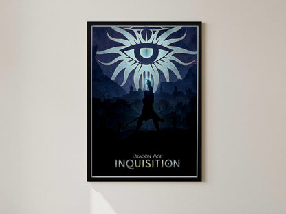 Dragon Age Inquisition Poster, Gaming Wall Art, RPG Wall Decor