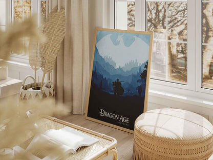 Dragon Age Origins Gaming Poster, Fantasy Wall Art (Digital Download)