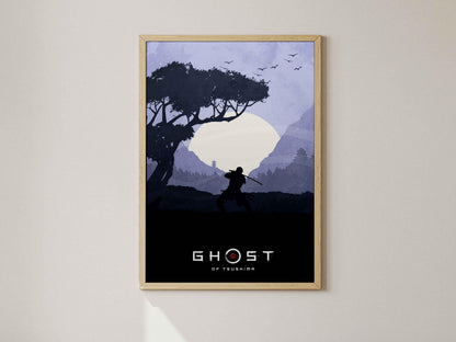 Ghost of Tsushima Poster, Gaming Wall Art, Samurai Wall Decor
