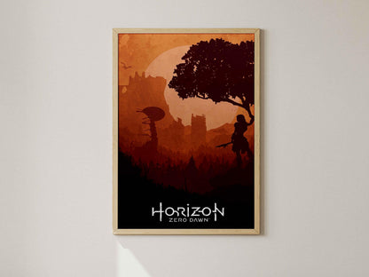 Horizon Zero Dawn Gaming Poster, Video Game Wall Art (Digital Download)