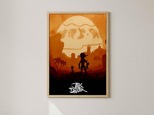 Jak and Daxter Poster, Gaming Wall Art, Retro Video Game Print