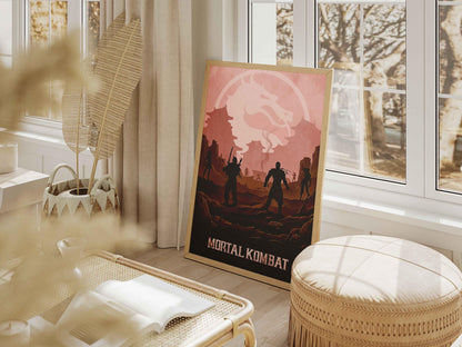 Fighting Game Decor, Video Game Poster, Gamer Boyfriend Gift