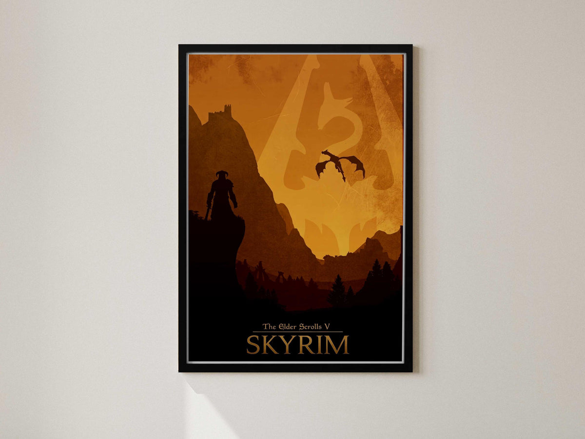 Skyrim Poster – Elder Scrolls V Wall Art Print (Digital Download)